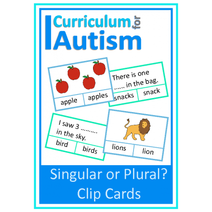 Singular or Plural Clip Cards